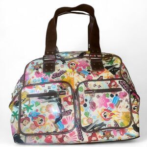 Disney Pirate Princess Multicolored Vinyl Shoulder Tote Bag Handbag